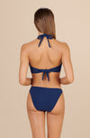 abryan - Midnight blue underwired bikini top with jewels