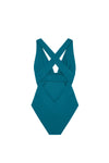 capri Persian blue racerback swimsuit