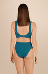 emilia - Persian blue high-waisted bikini bottoms