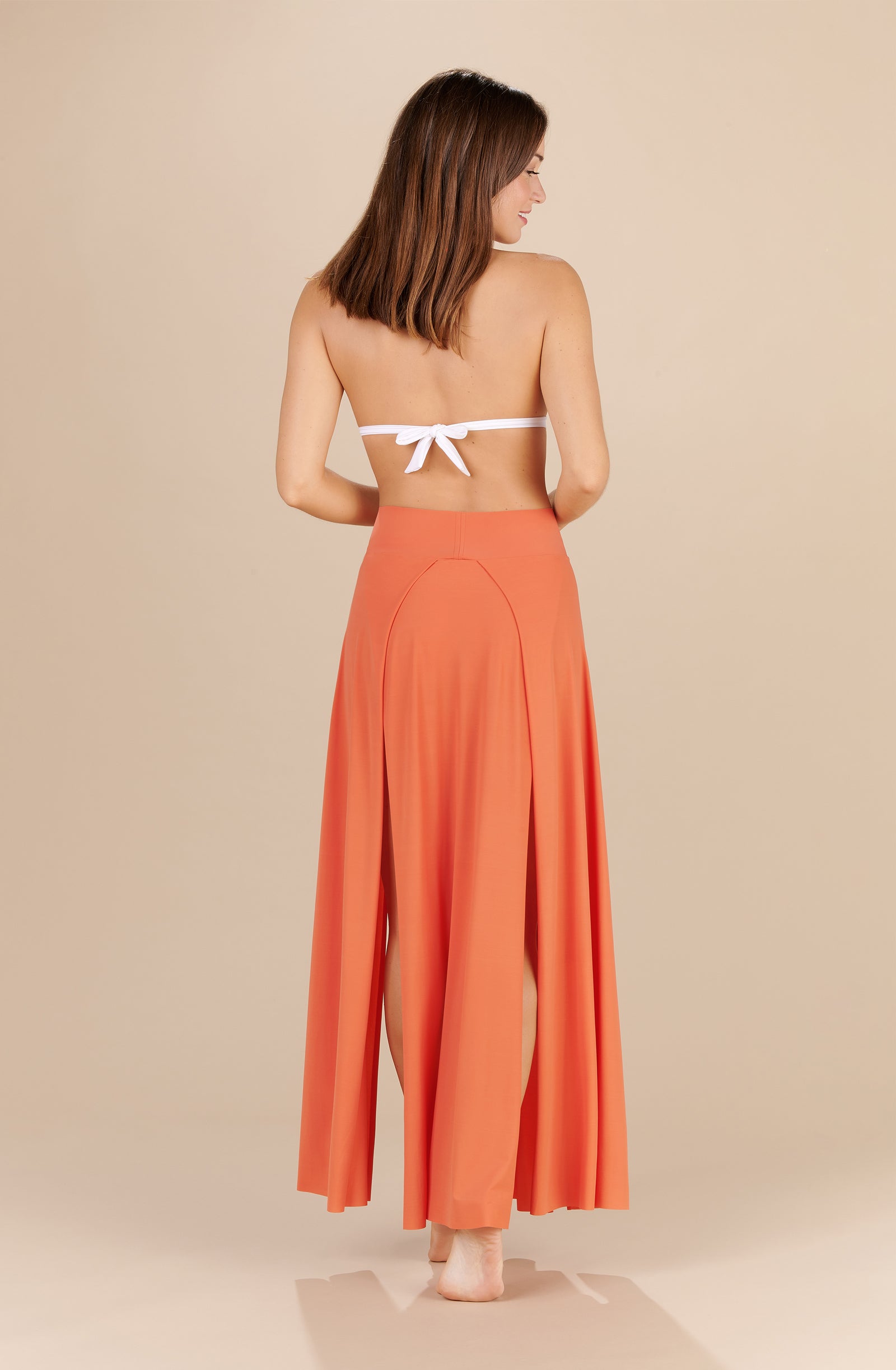 jax long paprika slit skirt