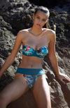 julya - BLOSSOM print half-cup bikini top