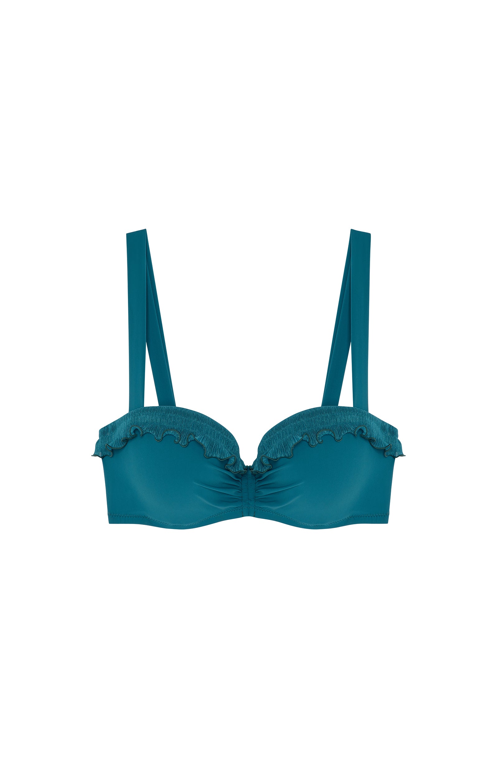 liam persian blue half cup bikini top