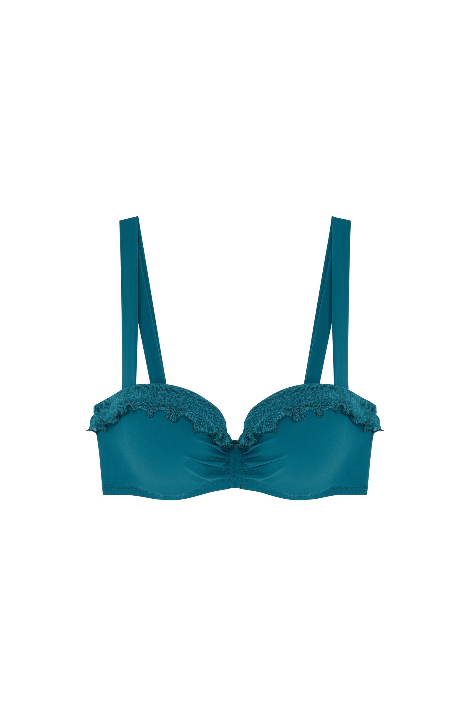 liam - Persian blue half-cup bikini top