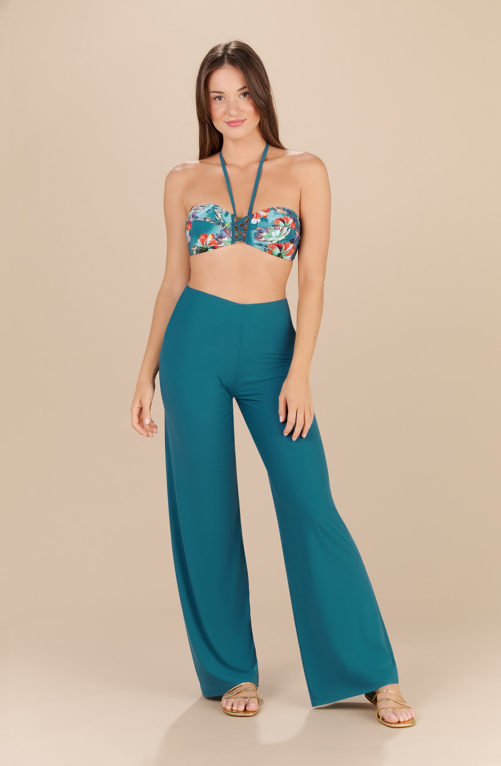 mali loose persian blue trousers