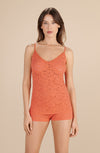 NAKO - Paprika lace top with thin straps