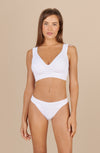naomy - White sports bikini top