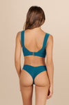 naomy - Persian blue sports bikini top