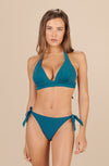 onyx - Persian blue bikini bottoms with adjustable ties