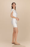 ryder Draped mother-of-pearl dress