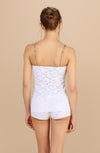 spencer White lace and Lurex top