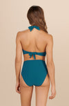 tobago - Persian blue high-waisted bikini bottoms 