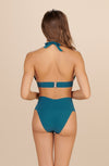 wina - Persian blue V-shaped high-waisted bikini bottoms