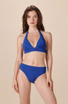 donia Ocean blue push-up triangle bikini top