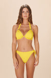 fabia Sun yellow mono-underwired bikini top