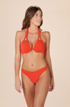 mayara Orange terry mono-underwired bikini top
