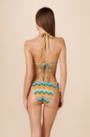  BARBADE print scooped-out bikini bottoms with ties