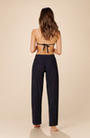 myla Loose black trousers in light voile