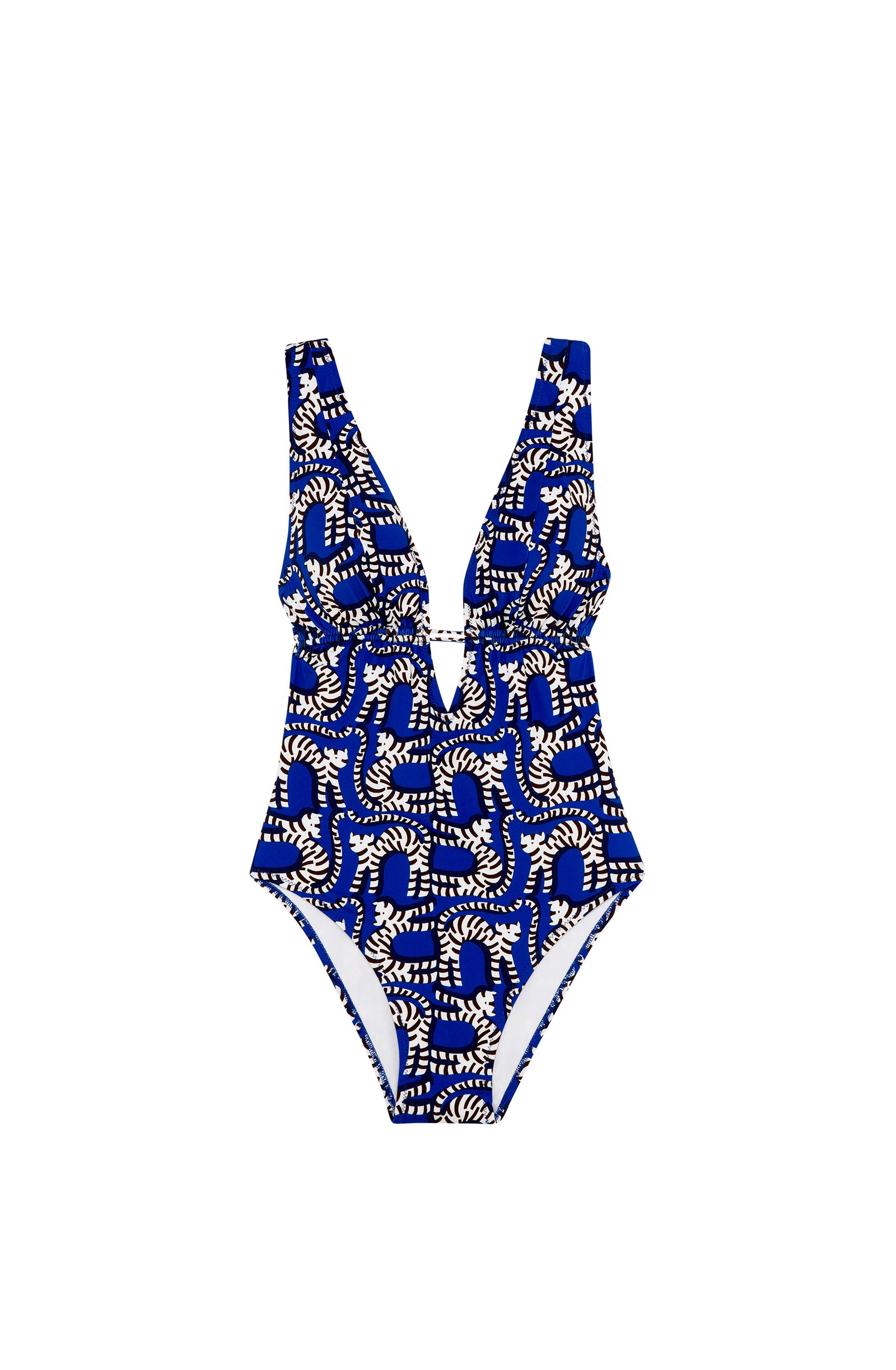 pepa GOTCHA print low-neck swimsuit