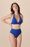 tobago Ocean blue high-waisted bikini bottoms