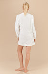 coton loose white velvet tunic