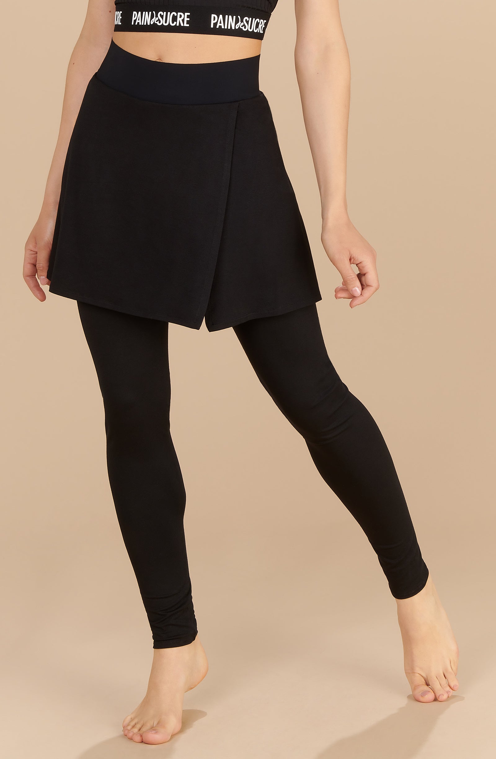 pani black skirt leggings
