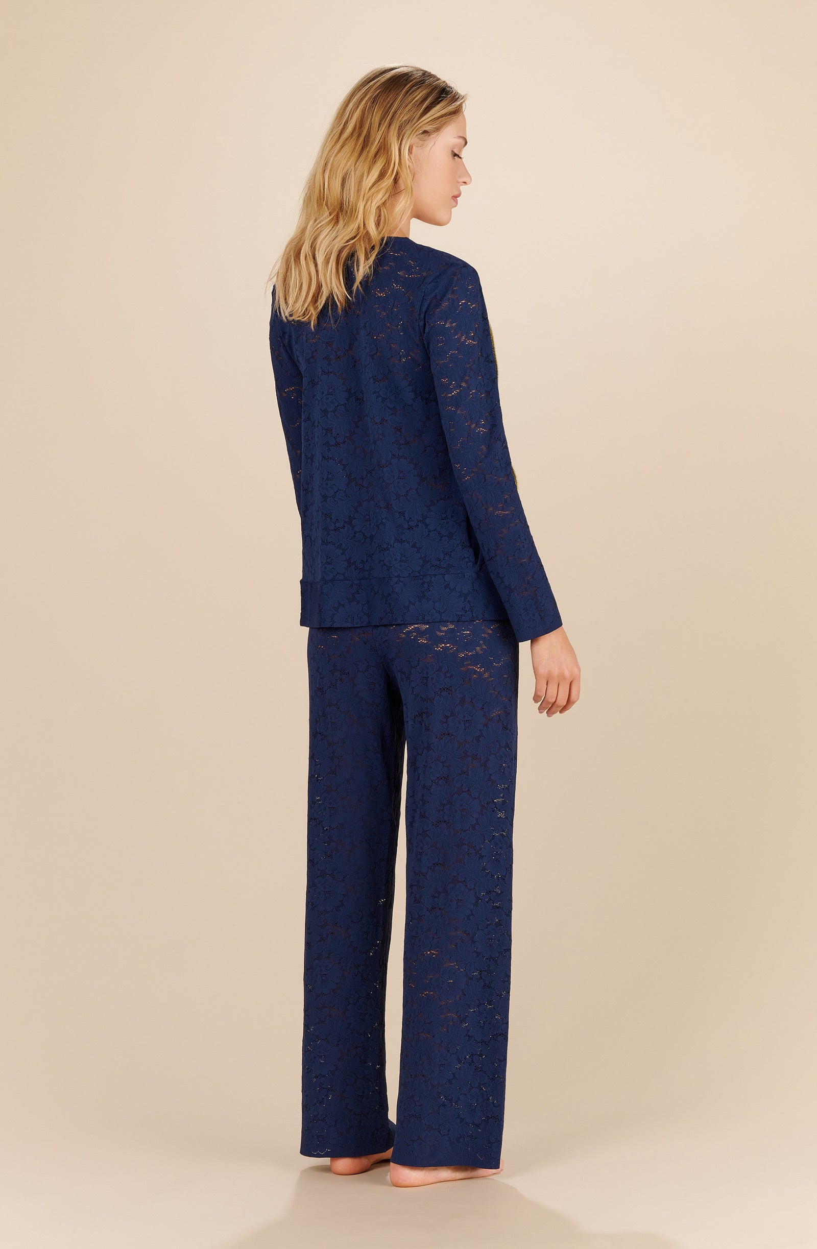 luyna - Navy lace cardigan
