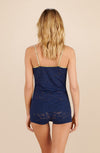spencer navy lace tank top
