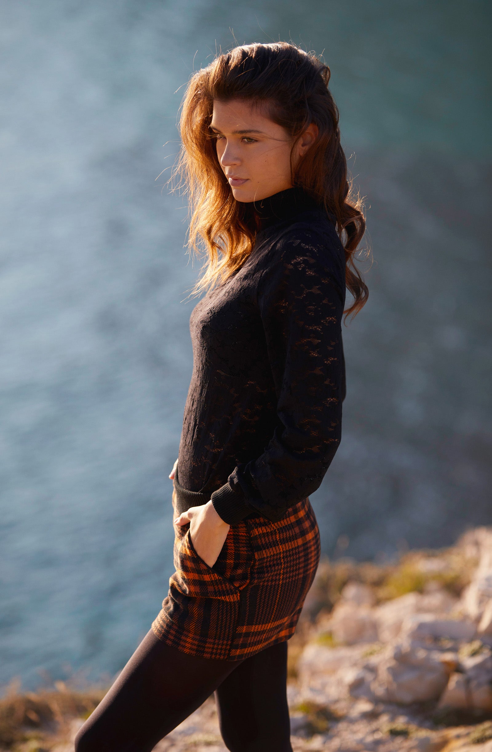 suzel tartan pattern shorts